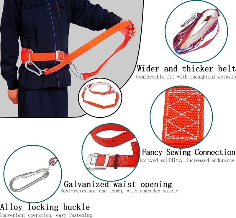 timiland Tree Climbing Spikes Set,Tree Climbing Gear，Rock Climbing Kit with Professional Accessories,Adjustable Length Design,Alloy Steel Pole,Hunting and Observation, for Climb,Fruit Picking - Image 3